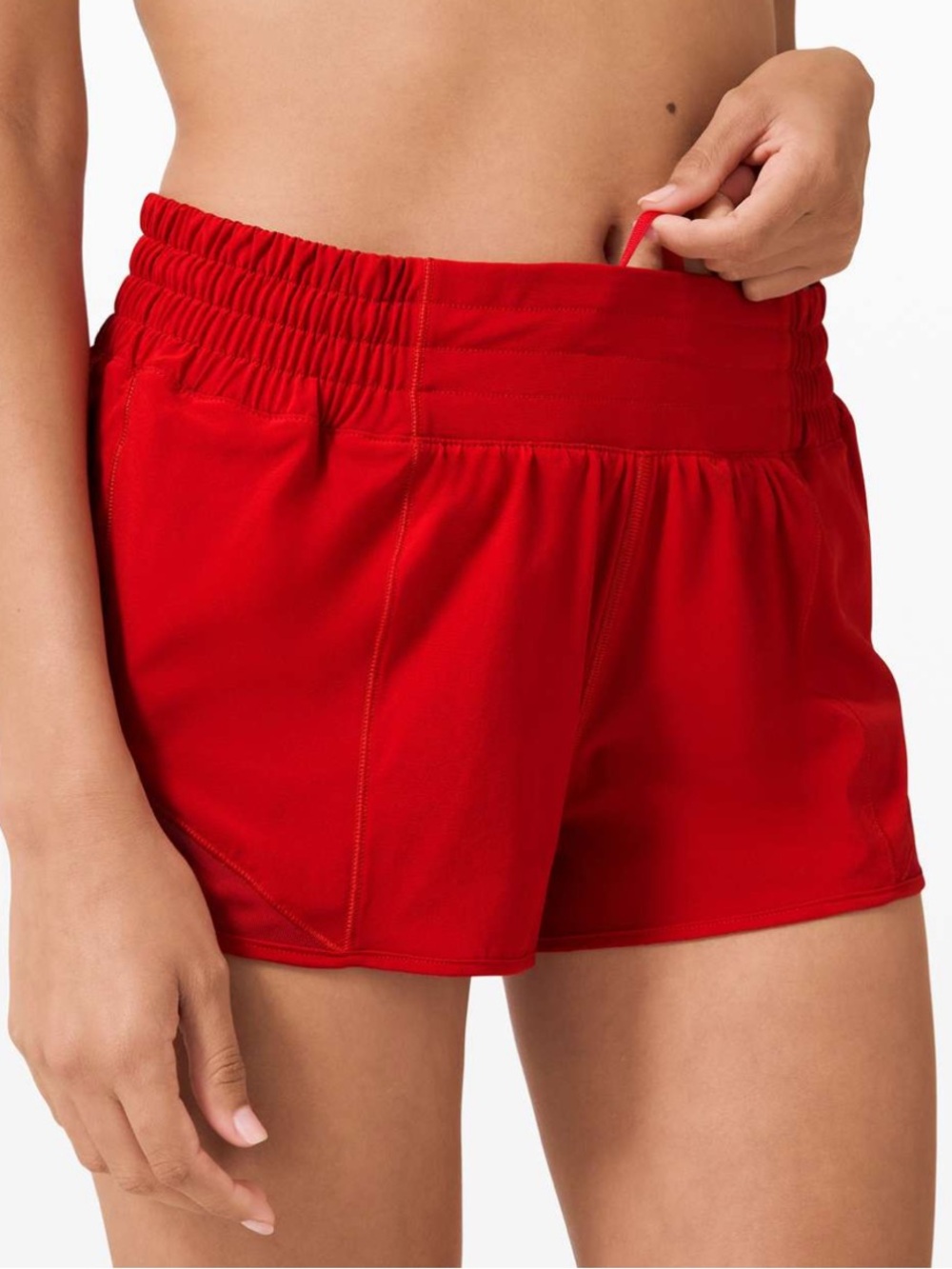 Lululemon Hotty Hot Short *High-Rise 2.5" Dark Red - Picture 2 of 7